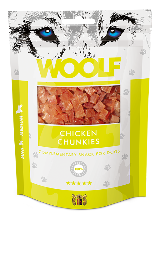 Woolf - chicken chunkies 100g