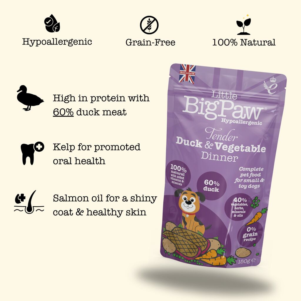 Little BigPaw Tender Duck & Vegetables Dinner 85g