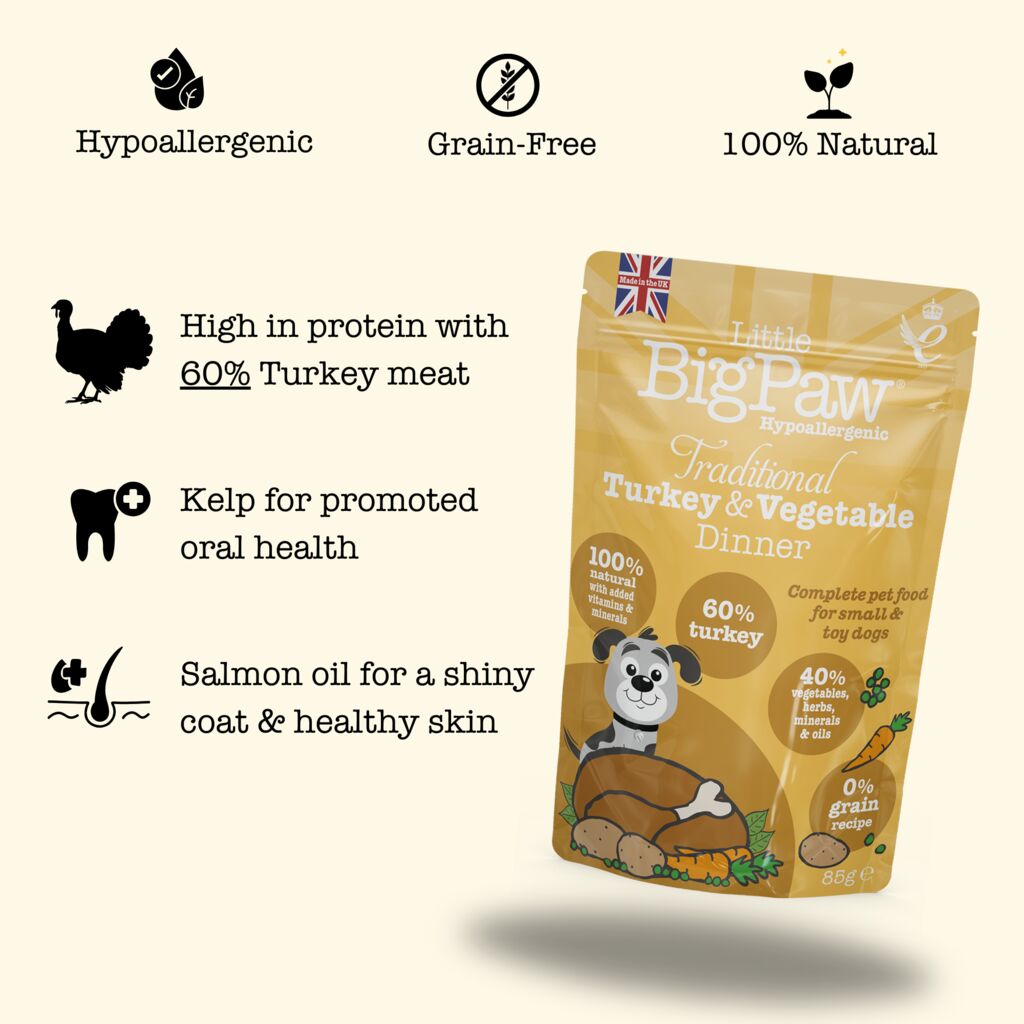 Traditional Turkey & Vegetable Dinner 85g
