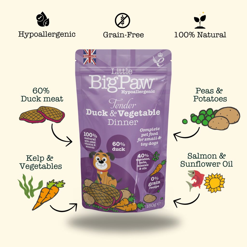 Little BigPaw Tender Duck & Vegetables Dinner 85g