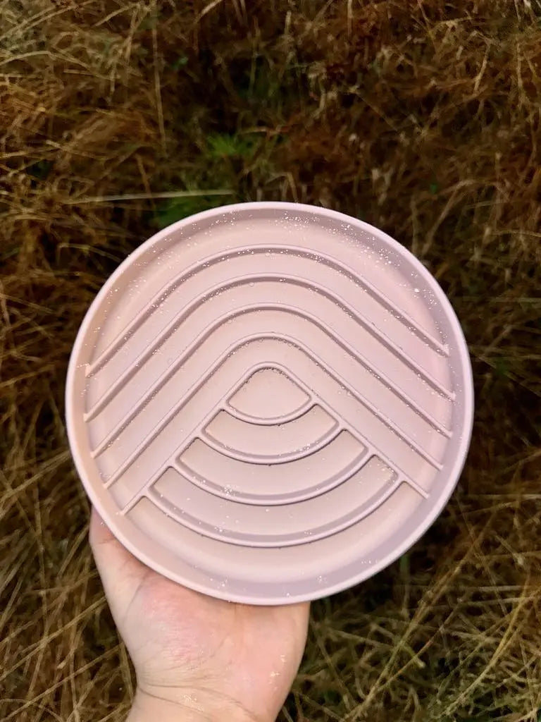 Slowfeeder - Bølgesirkel rosa