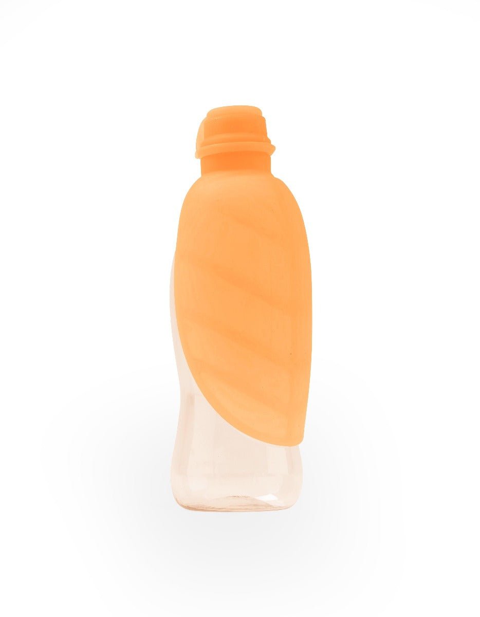 Leaf Hundeflaske m/ skål - Oransje