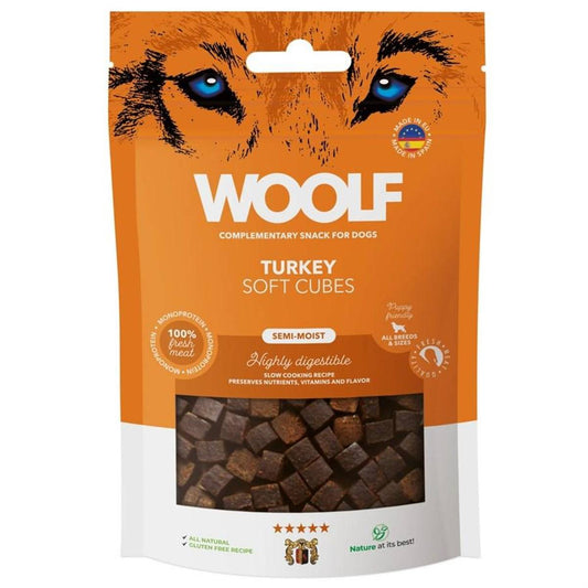 Woolf - Soft Cubes Turkey 100g - monoprotein