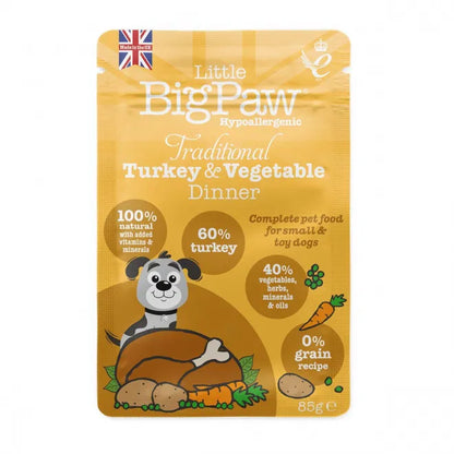 Little BigPaw Turkey & Vegetable Dinner 150g