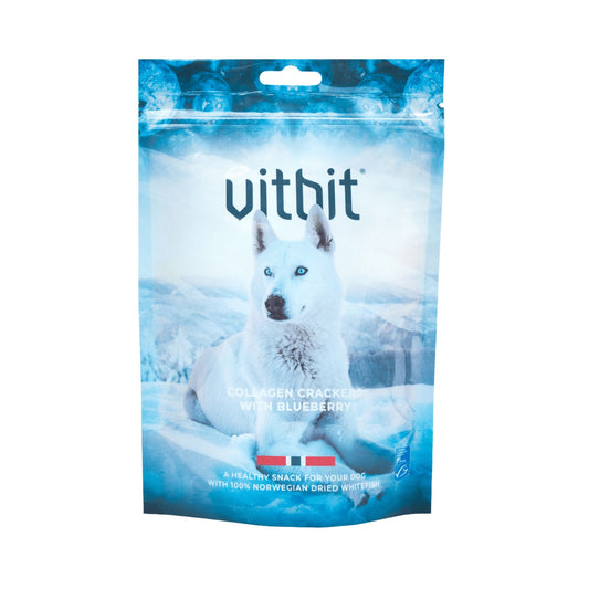 Vitbit Fish Crackers m/ blåbær