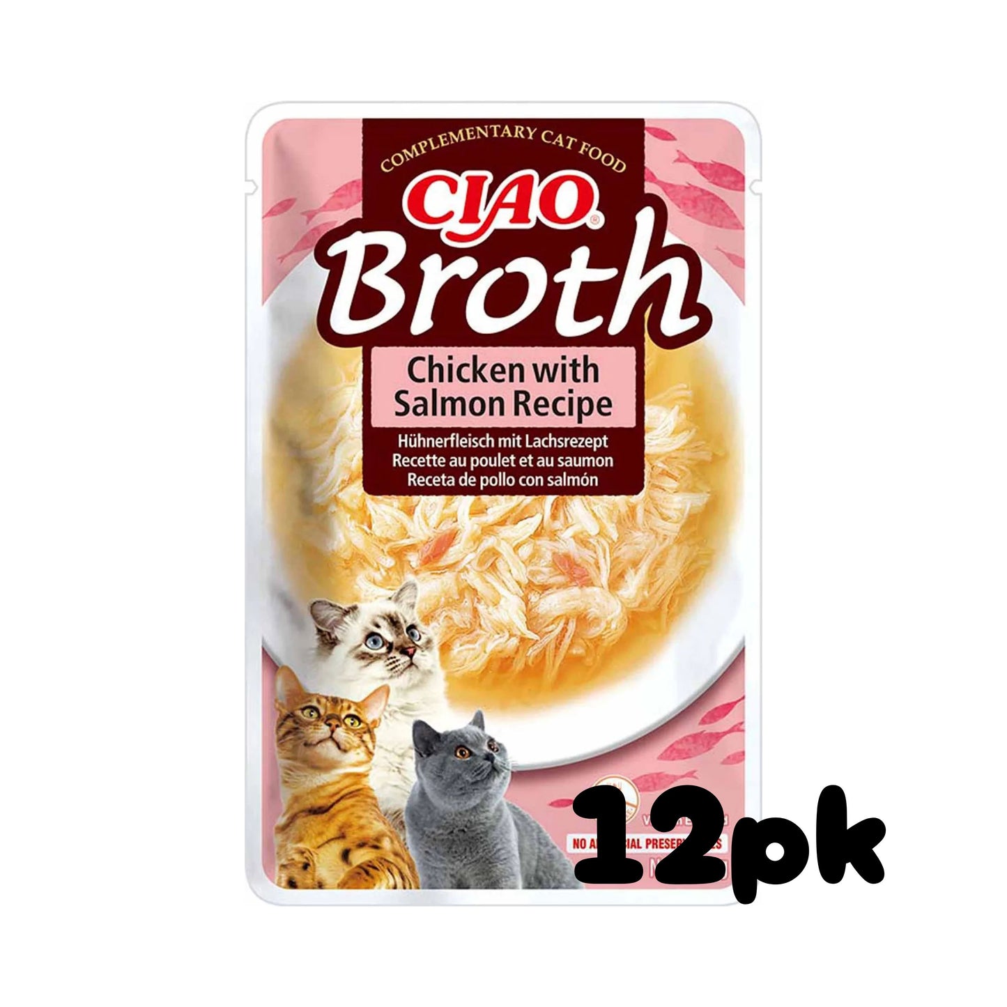 Inaba Chicken & Salmon Broth (12pk)