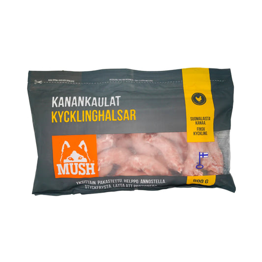 MUSH fryst Kyllinghals 800g
