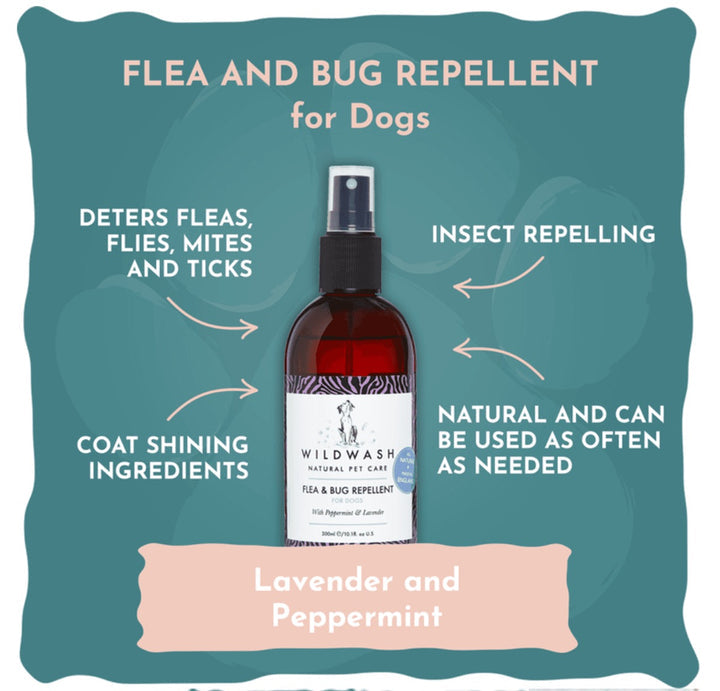 Wildwash PRO Flea & Bug Repellent Hund - 300ml