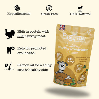 Traditional Turkey & Vegetable Dinner 85g