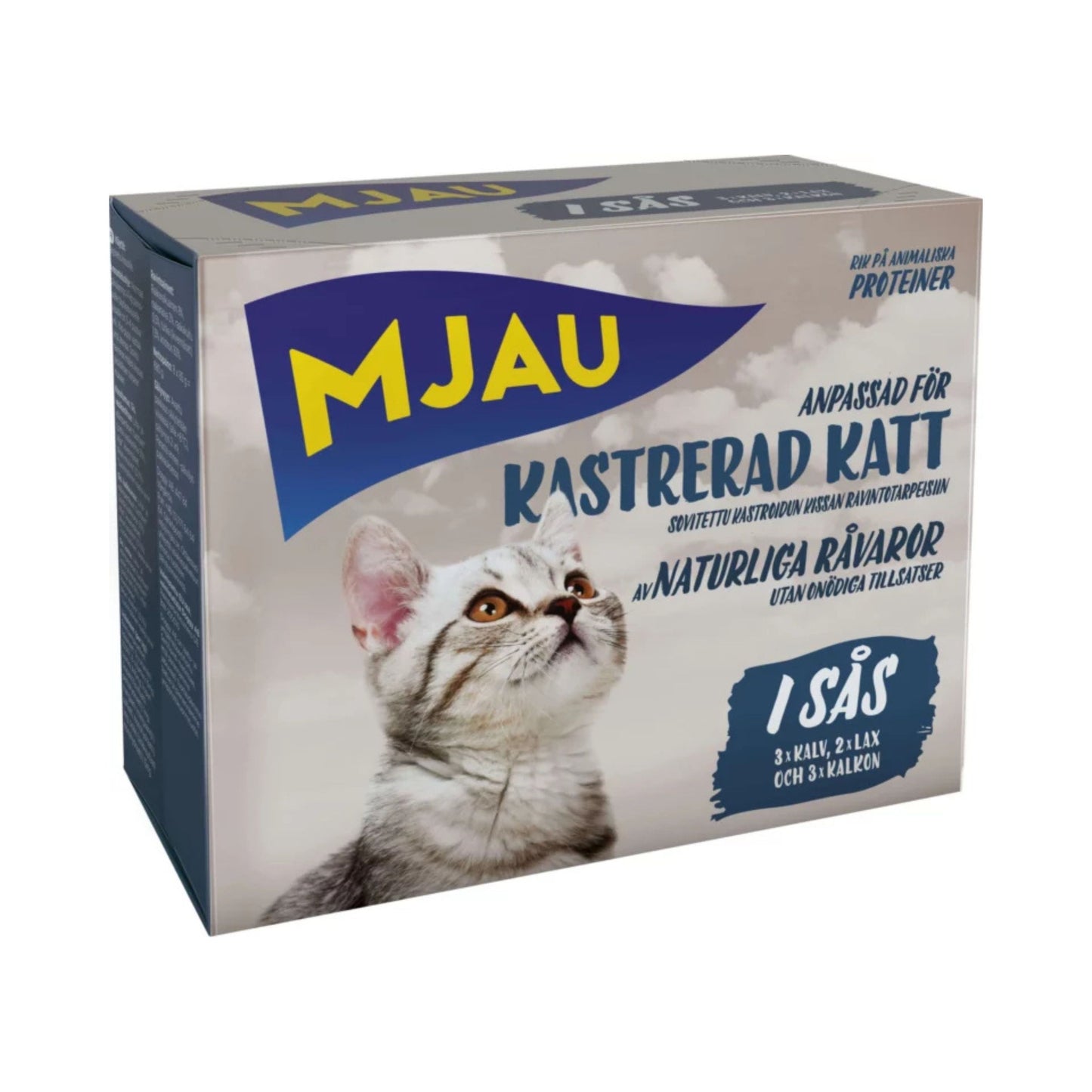 Mjau - Våtfôr i Saus - Multipakke