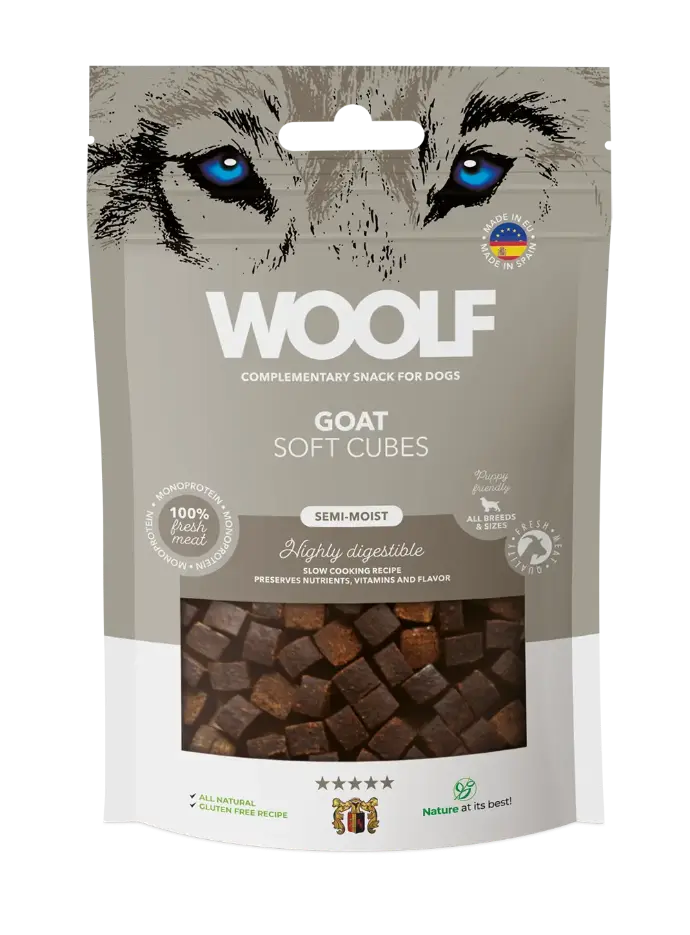 Woolf Soft Cubes Goat 100g