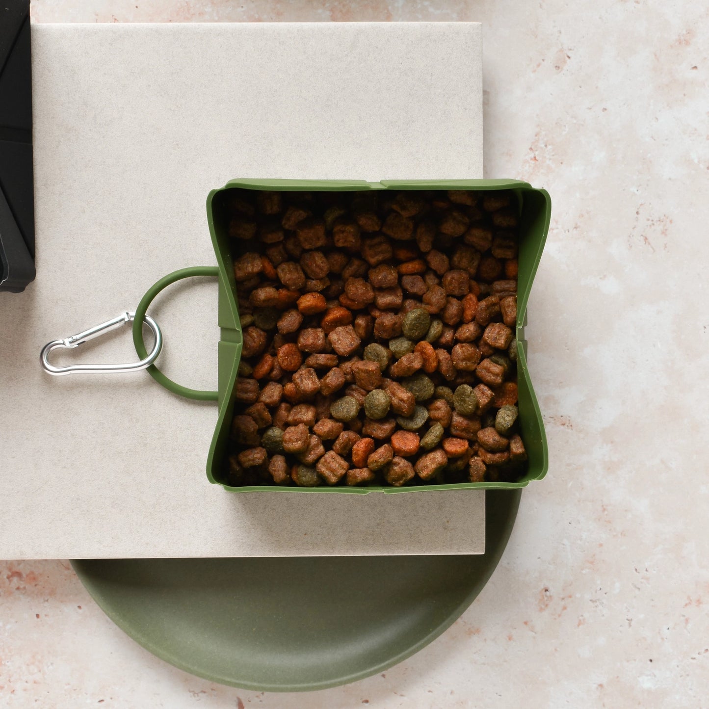 CocoPup Sammenleggbar Reiseskål - Grønn