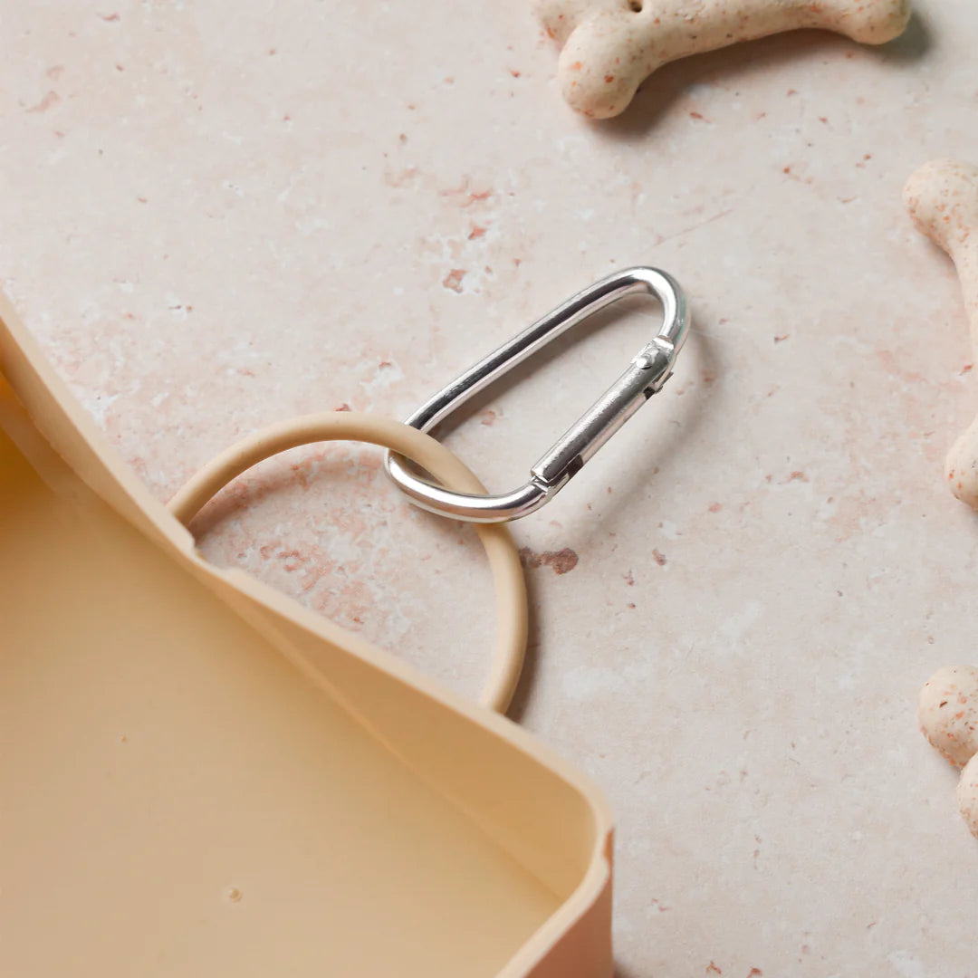 CocoPup Sammenleggbar Reiseskål - Beige