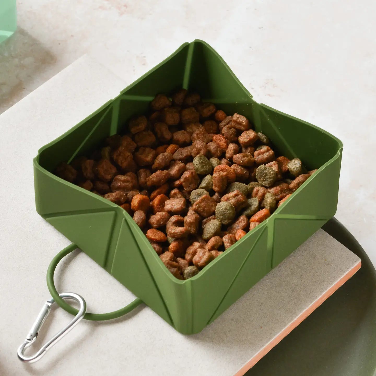 CocoPup Sammenleggbar Reiseskål - Grønn