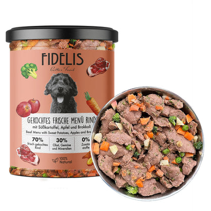 Fidelis/Sana Dampkokt Hundefôr - Storfe