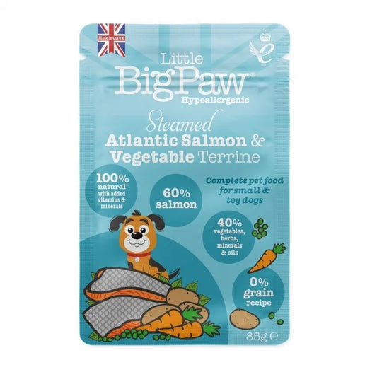 Steamed Atlantic Salmon & Vegetable Dinner 85g