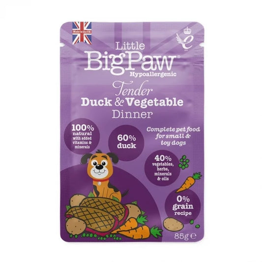 Little BigPaw Tender Duck & Vegetables Dinner 85g