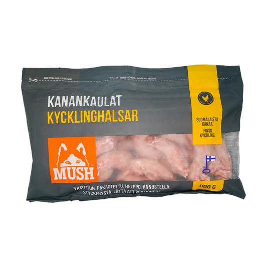 MUSH fryst Kyllinghals 800g