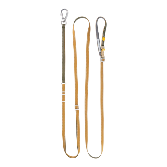 Woolly Wolf Multi-Use Leash Thin - Brun