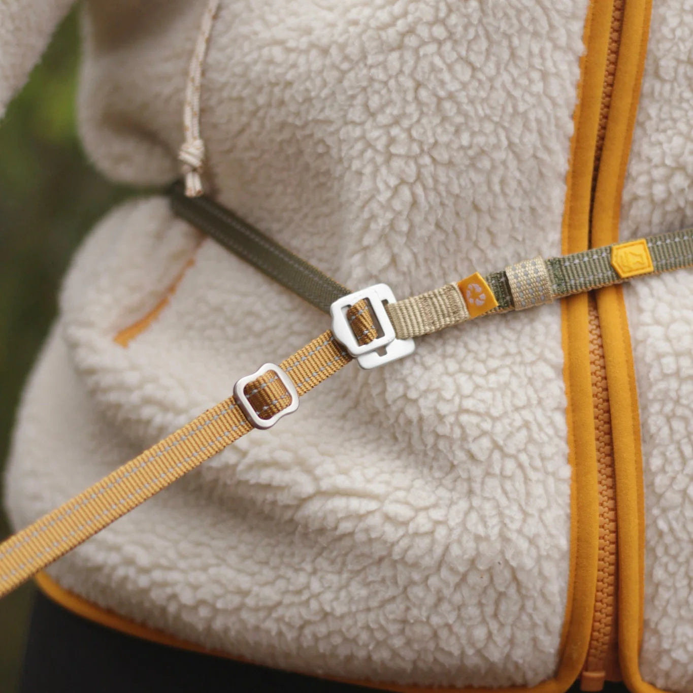 Woolly Wolf Multi-Use Leash Thin - Brun