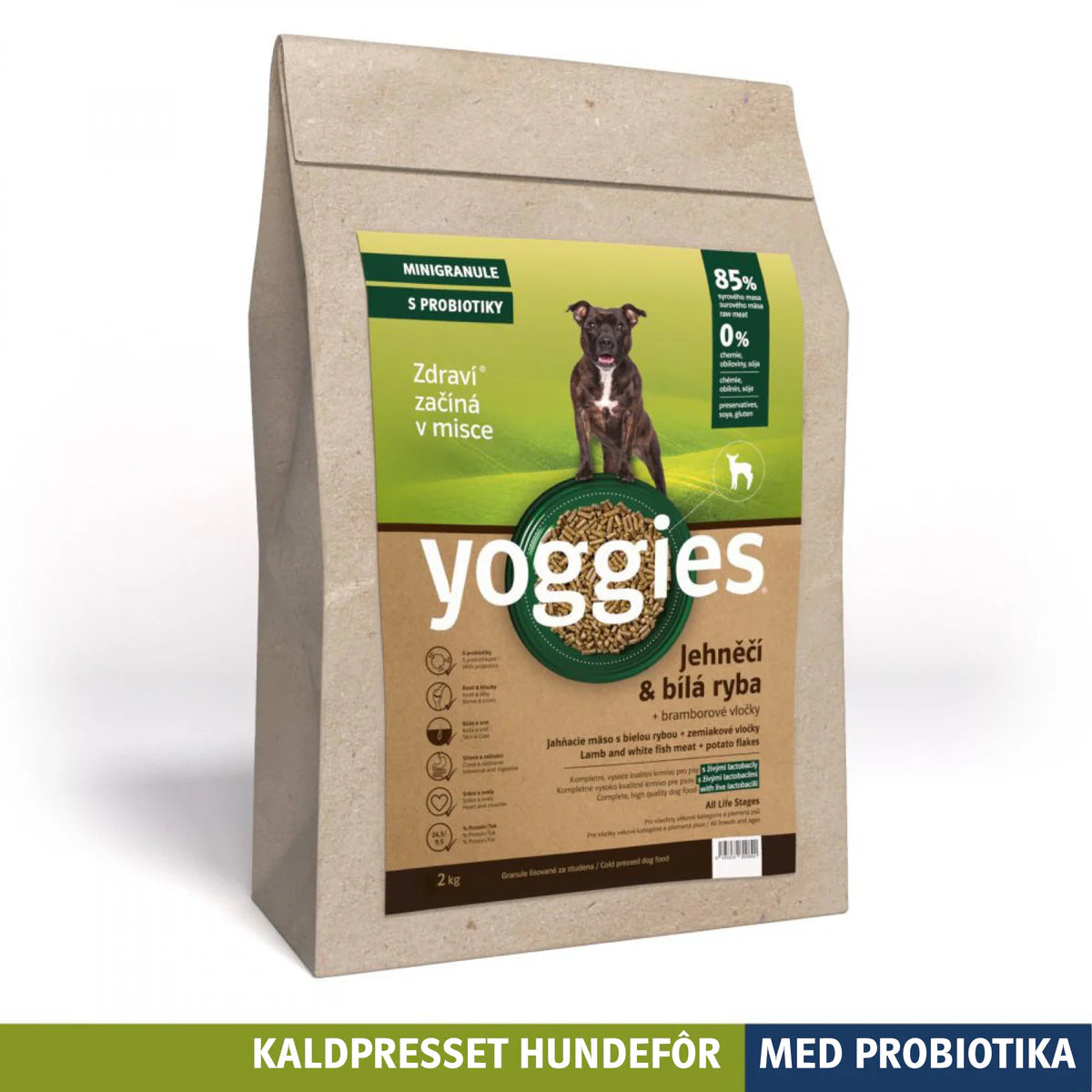 Yoggies Kaldpresset - Lam og Hvit Fisk MINI 2kg